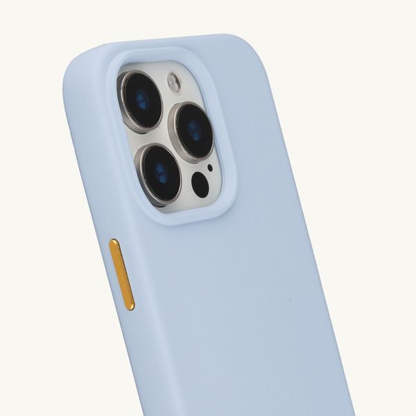 Selencia Rivièra MagSafe Backcover met afneembare haakjes Apple iPhone 15 Pro - Powder Blue