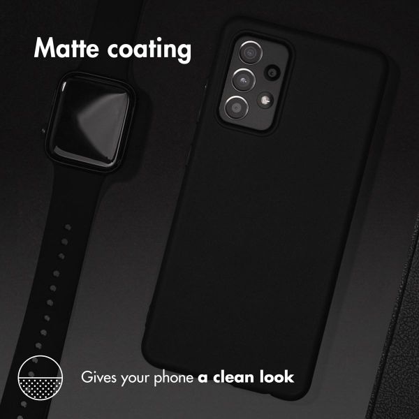 Accezz Color Backcover Samsung Galaxy A22 (5G) - Zwart
