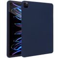 Accezz Liquid Silicone Backcover met penhouder iPad Pro 12.9 (2022) / Pro 12.9 (2021) / Pro 12.9 (2020) - Donkerblauw