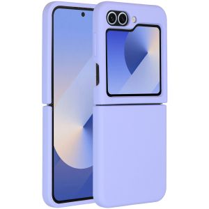 Accezz Liquid Silicone Backcover Samsung Galaxy Z Flip 6 - Paars