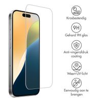 Accezz Gehard Glas Screenprotector voor Accezz Project Applicator Apple iPhone 17 / 16 Pro