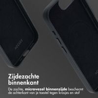 Accezz Echt leren hoesje + MagSafe Wallet Apple iPhone 17e / 16e - Onyx Black