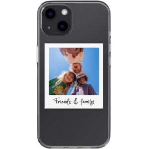 Gepersonaliseerd hoesje met polaroid iPhone 13 - Transparant