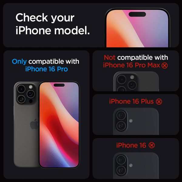 Spigen GLAStR Privacy EZ Fit Screenprotector + Applicator Apple iPhone 16 Pro
