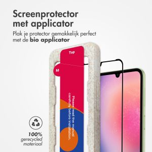 Accezz Gehard Glas Full Cover Screenprotector met applicator Samsung Galaxy A25 (5G)