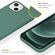 Accezz Liquid Silicone Backcover iPhone 13 Mini - Donkergroen