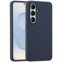 Accezz Liquid Silicone Backcover met MagSafe Samsung Galaxy S26 - Donkerblauw