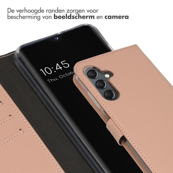 Selencia Echt Leren Bookcase Samsung Galaxy A25 (5G) - Dusty Pink