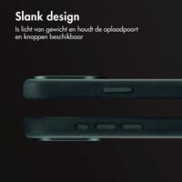 Accezz Vintage Leather Magsafe Backcover iPhone 15 Pro Max - Smokey Green