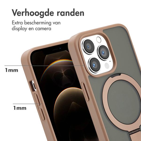 Accezz Ring Stand Backcover met MagSafe Apple iPhone 13 Pro - Bruin