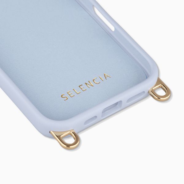 Selencia Rivièra MagSafe Backcover met afneembare haakjes Apple iPhone 16 - Powder Blue