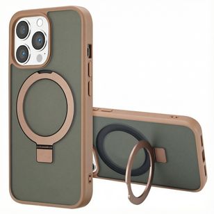 Accezz Ring Stand Backcover met MagSafe Apple iPhone 13 Pro - Bruin