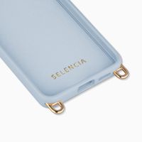 Selencia Rivièra MagSafe Backcover met afneembare haakjes Samsung Galaxy S25 / S24 - Powder Blue