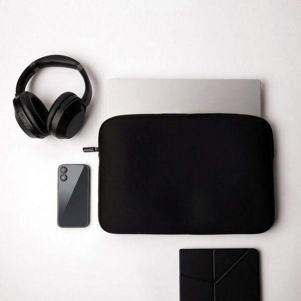 Accezz Laptop hoes 17 inch - Laptopsleeve - Zwart