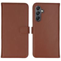 Selencia Echt Leren Bookcase Samsung Galaxy A25 (5G) - Lichtbruin
