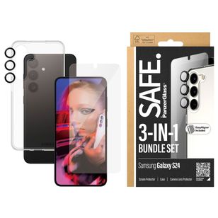 SAFE by PanzerGlass 3-in-1 pack - Hoesje + screenprotector + camera protector Samsung Galaxy S24