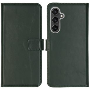 Selencia Echt Leren Bookcase Samsung Galaxy S23 FE - Groen