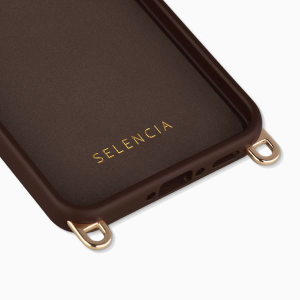 Selencia Rivièra MagSafe Backcover met afneembare haakjes Samsung Galaxy A17 (5G) / (4G) - Choco Brown