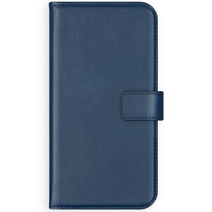 Selencia Echt Lederen Bookcase iPhone 12 Mini - Blauw