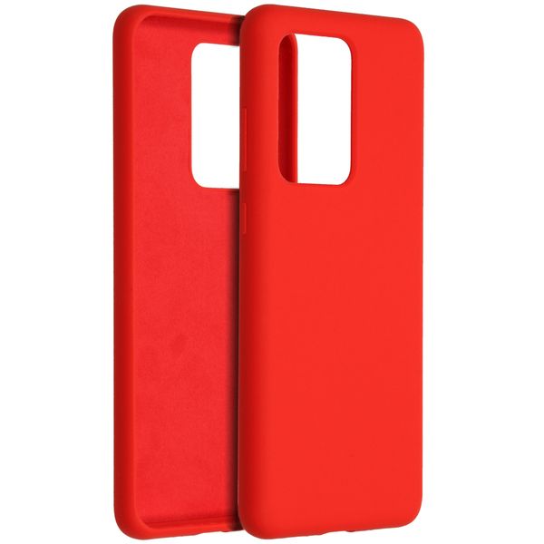 Accezz Liquid Silicone Backcover Samsung Galaxy S20 Ultra - Rood