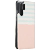 Ontwerp je eigen Compact gel bookcase hoes Huawei P30 Pro - Wit