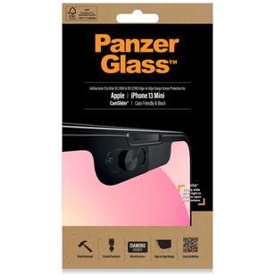 PanzerGlass CamSlider™ Anti-Bacterial Case Friendly Screenprotector iPhone 13 Mini - Zwart