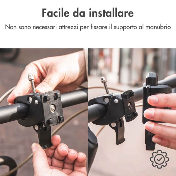 Accezz Telefoonhouder fiets - Verstelbaar - Universeel - Zwart