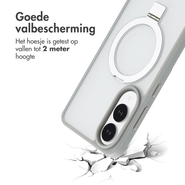 Accezz Ring Stand Backcover met MagSafe Samsung Galaxy S25 Edge - Grey
