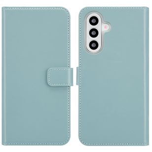 Selencia Echt Lederen Bookcase Samsung Galaxy A26 - Air Blue