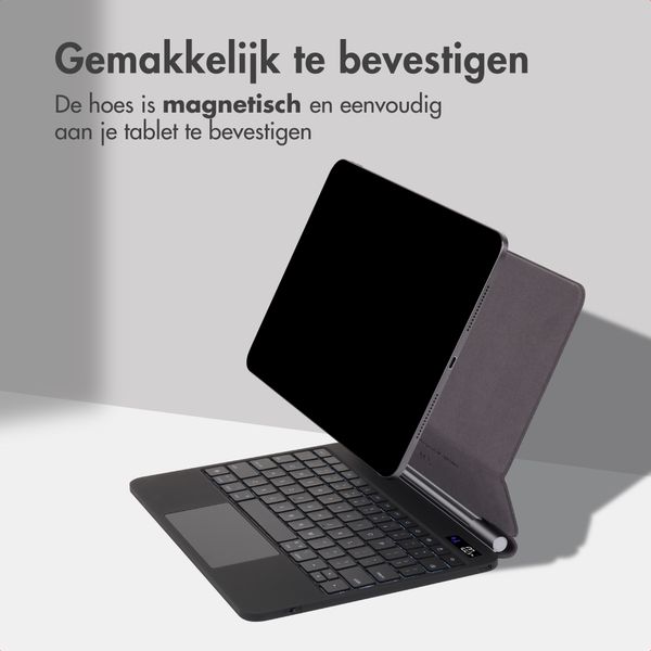 Accezz Magnetic Bluetooth Keyboard Apple iPad Pro 11 (2025) M5 / (2024) M4 - QWERTY / NL - Zwart