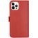 Selencia Echt Lederen Bookcase iPhone 12 Pro Max - Rood