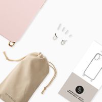 Selencia Rivièra MagSafe Backcover met afneembare haakjes Apple iPhone 14 / 13 - Sorbet Pink