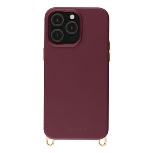 Selencia Rivièra MagSafe Backcover met afneembare haakjes Apple iPhone 13 Pro - Bold Burgundy