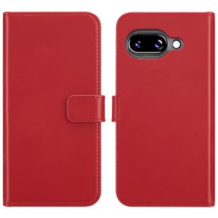 Selencia Echt Lederen Bookcase Google Pixel 9A - Rood