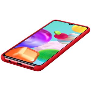 Samsung Originele Silicone Backcover Galaxy A41 - Rood