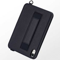 Accezz Trifold Bookcase with Handstrap iPad Mini 7 (2024) / iPad Mini 6 (2021) - Donkerblauw