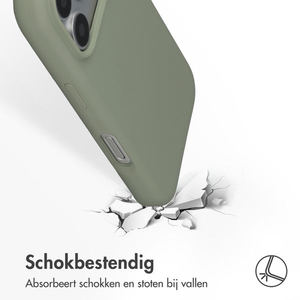 Accezz Liquid Silicone Backcover met MagSafe Apple iPhone 18 Pro Max / 17 Pro Max - Cooper Green