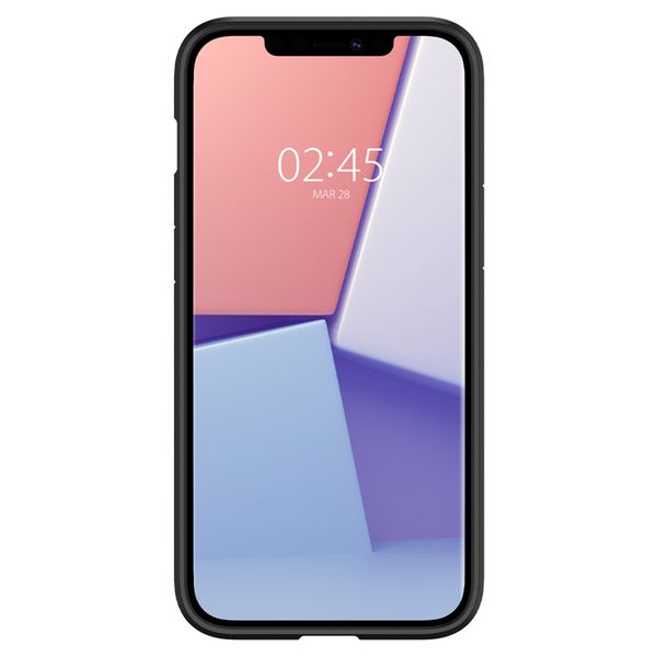 Spigen Ultra Hybrid Backcover Apple iPhone 12 (Pro) - Zwart