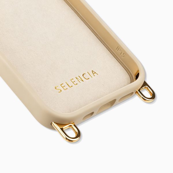 Selencia Rivièra MagSafe Backcover met afneembare haakjes Apple iPhone 14 / 13 - Milky Latte