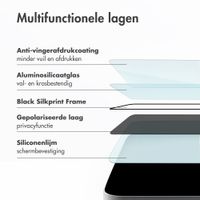 Accezz Gehard Glas Privacy Screenprotector + Applicator Apple iPhone 16 Pro