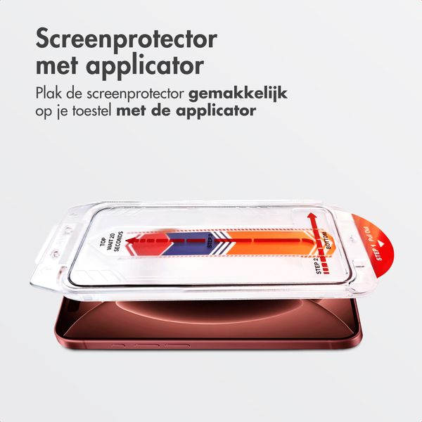 Accezz Gehard Glas Screenprotector + Applicator Apple iPhone 18 Pro Max / 17 Pro Max