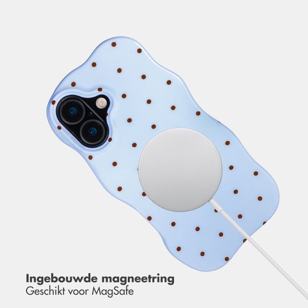 Selencia Vivid Wavy Backcover met MagSafe Apple iPhone 17 - Happy Dots Digital Sky