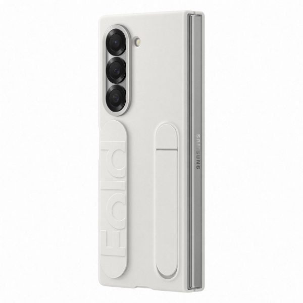 Samsung Originele Silicone Backcover met Strap Samsung Galaxy Z Fold 6 - White