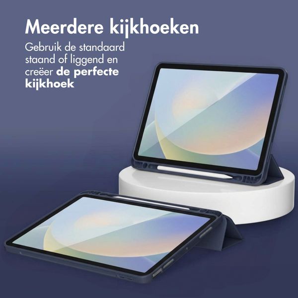 Accezz Smart Silicone Bookcase Apple iPad Air 11 inch (2026) M4 / (2025) M3 / (2024) M2 / Air 5 (2022) / Air 4 (2020) - Donkerblauw