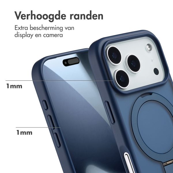 Accezz Ring Stand Backcover met MagSafe Apple iPhone 17 Pro - Blauw