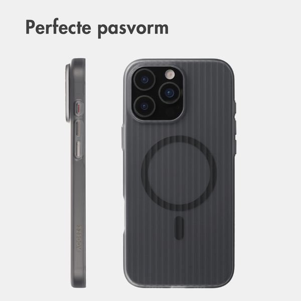 Accezz Lite Backcover met MagSafe | Fluted | Apple iPhone 16 Pro - Smokey Matte