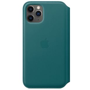 Apple Leather Folio Bookcase Apple iPhone 11 Pro - Peacock