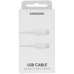 Samsung Originele USB-C naar USB-C kabel - 5A - 1 meter - Wit