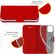 Accezz Wallet Softcase Bookcase iPhone 13 Pro - Rood