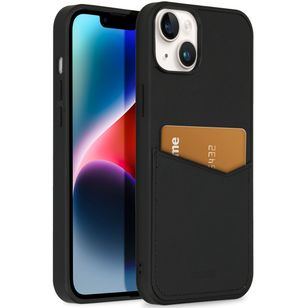 Accezz Premium Leather Card Slot Backcover Apple iPhone 14 Plus - Zwart